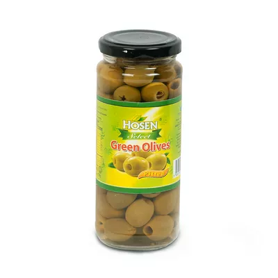 Hosen Pitted Green Olives 345g