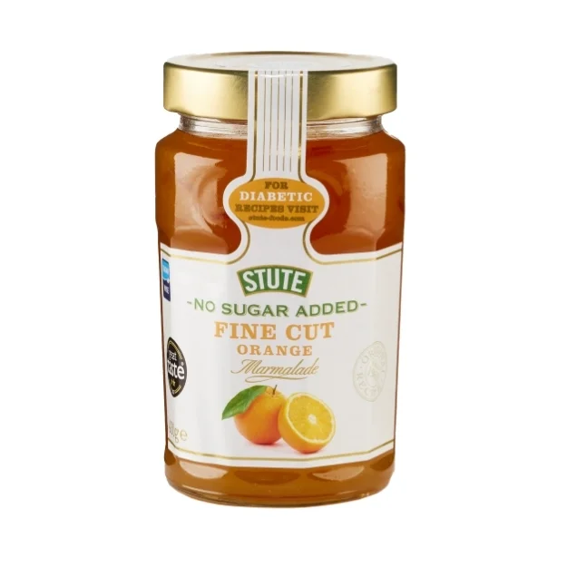 STUTE No Sugar Added Fine Cut Orange Marmalade 430g (UK)