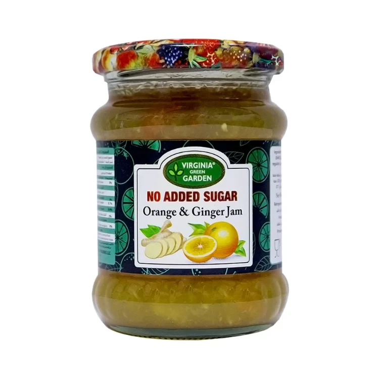 Virginia Green Garden Orange & Ginger Jam 350g (No Sugar)