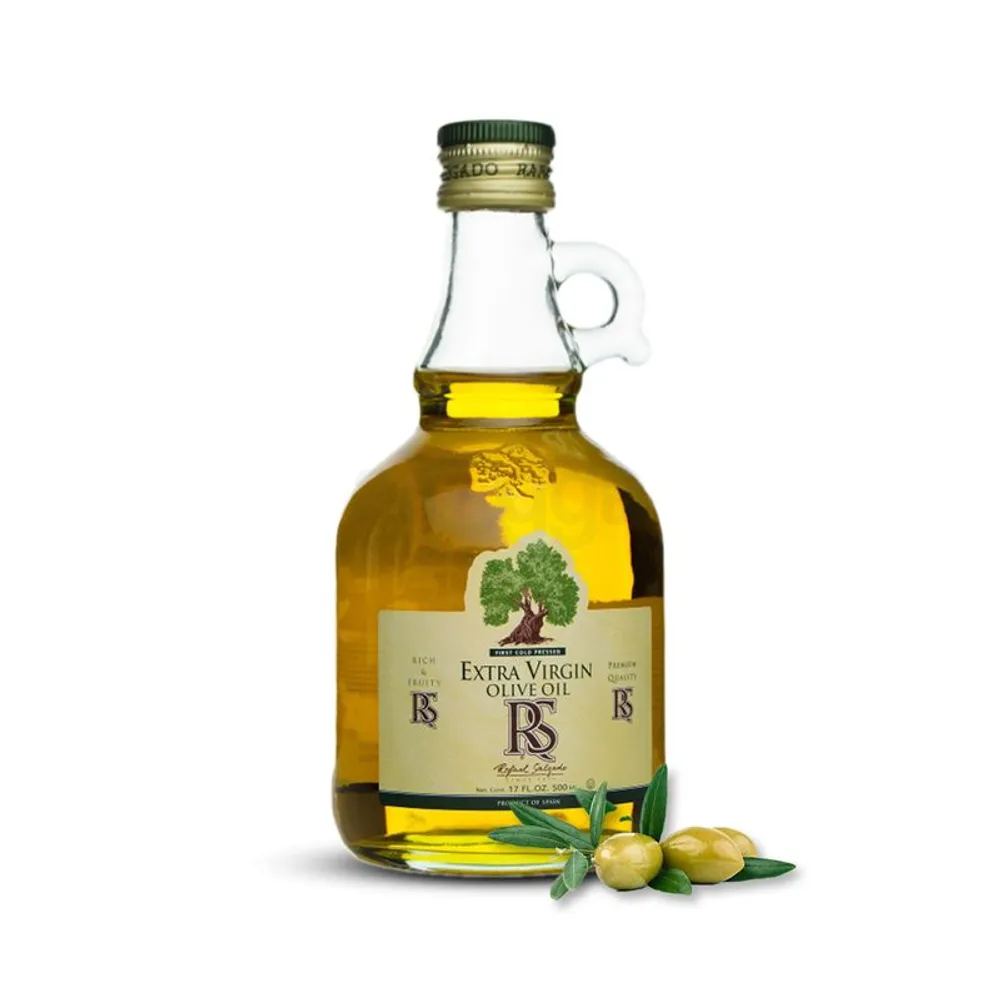RS Olive Oil (Extra Virgin) Spain Glass Jar With Handle 250ml