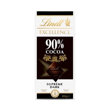 Lindt Excellence 90% Cocoa – Supreme Dark Chocolate (100g)
